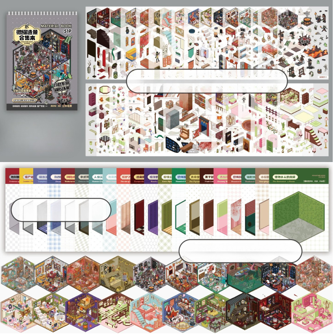 Dark Spooky Sticker Booklet (20 in 1)