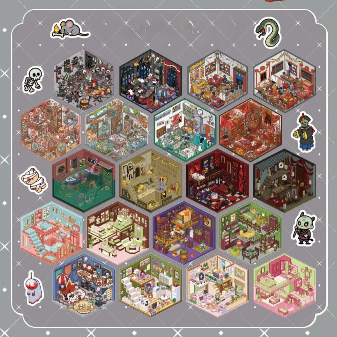 Dark Spooky Sticker Booklet (20 in 1)