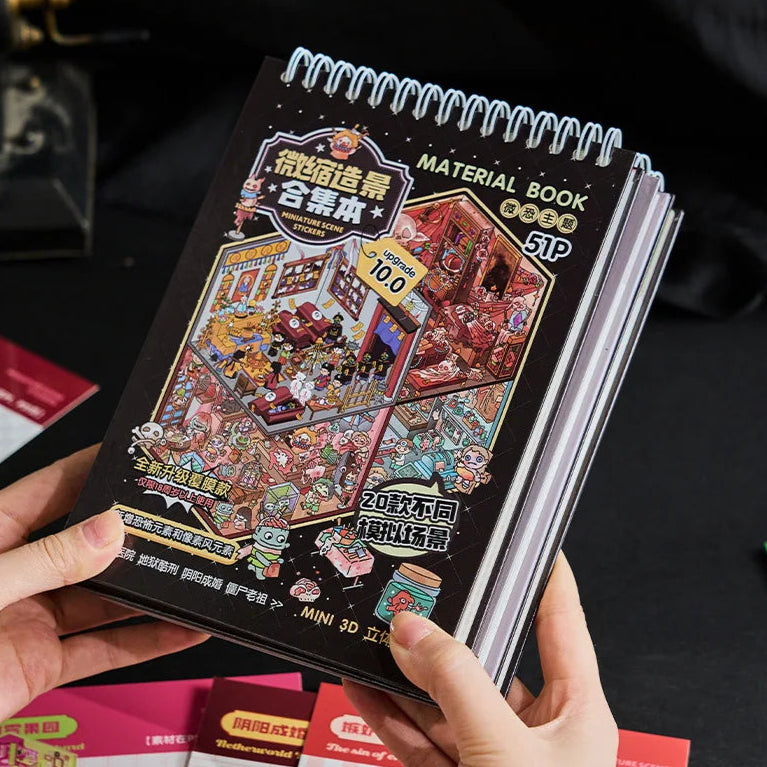 Black Spooky Sticker Booklet (20 in 1)