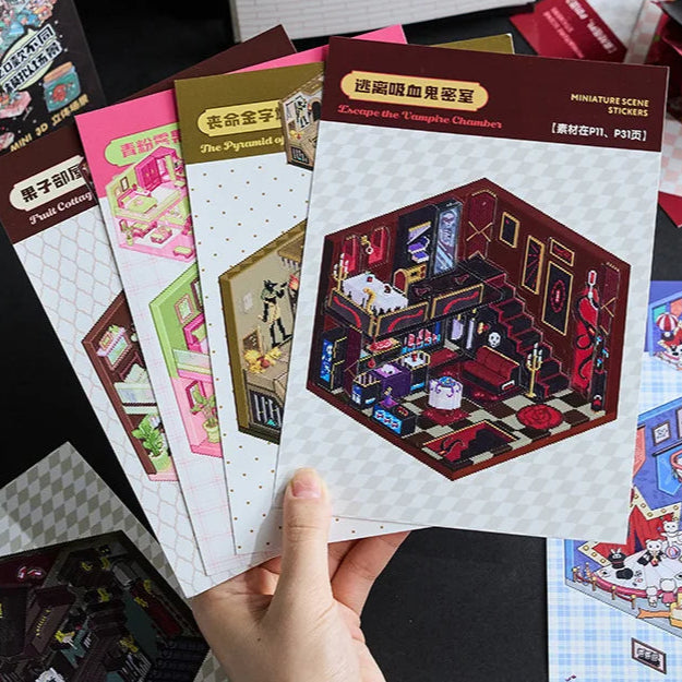 Black Spooky Sticker Booklet (20 in 1)