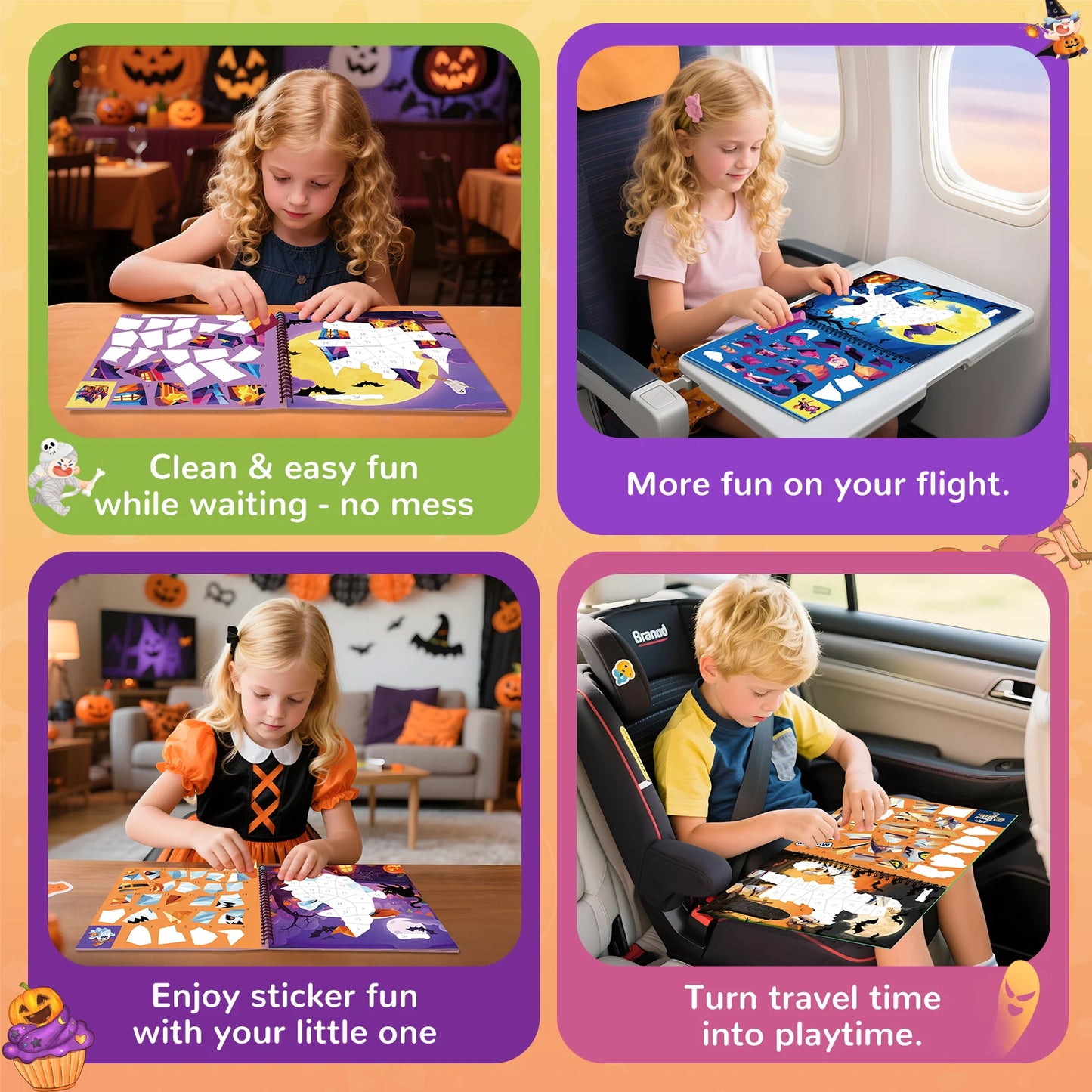 Witch Sticker Paint Book