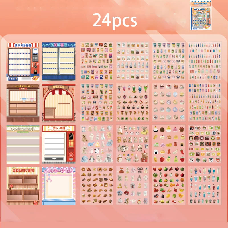 Vending Mini Sticker Booklet (8 in 1)
