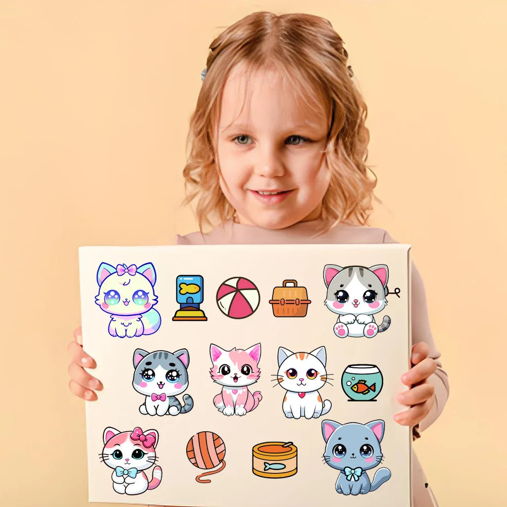 Cat Sticker Dress Up Set (8 pcs)