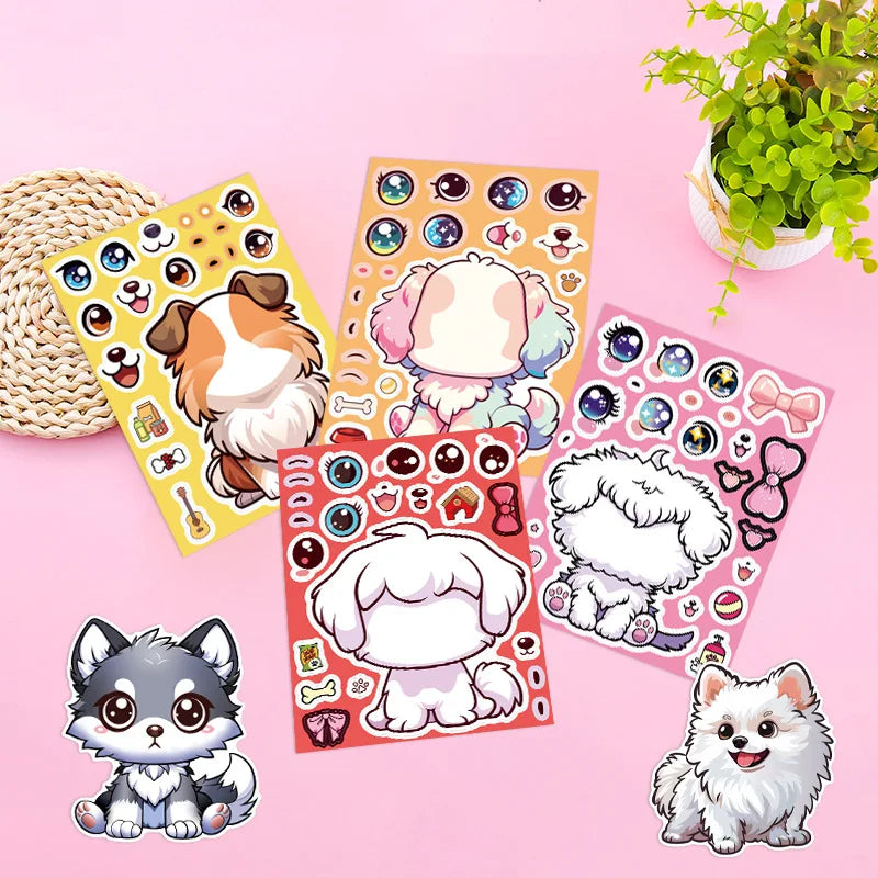 Dog Sticker Dress Up Set (8 pcs)