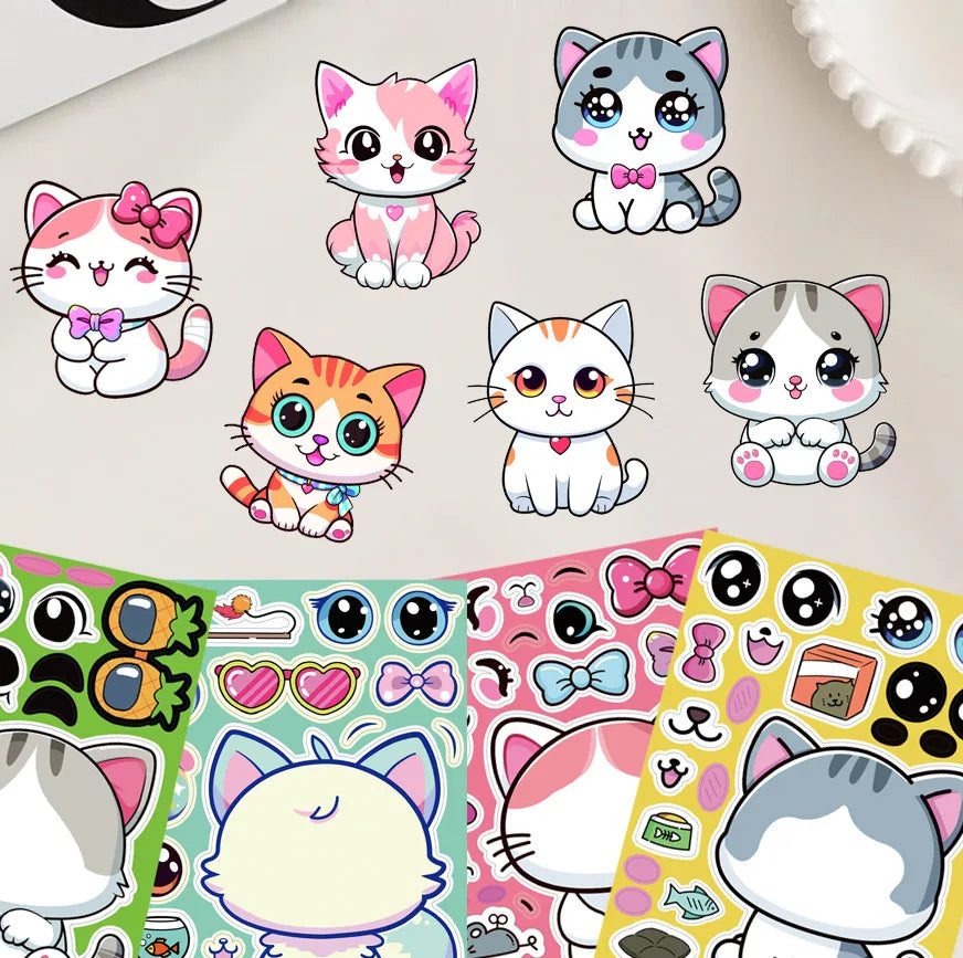 Cat Sticker Dress Up Set (8 pcs)