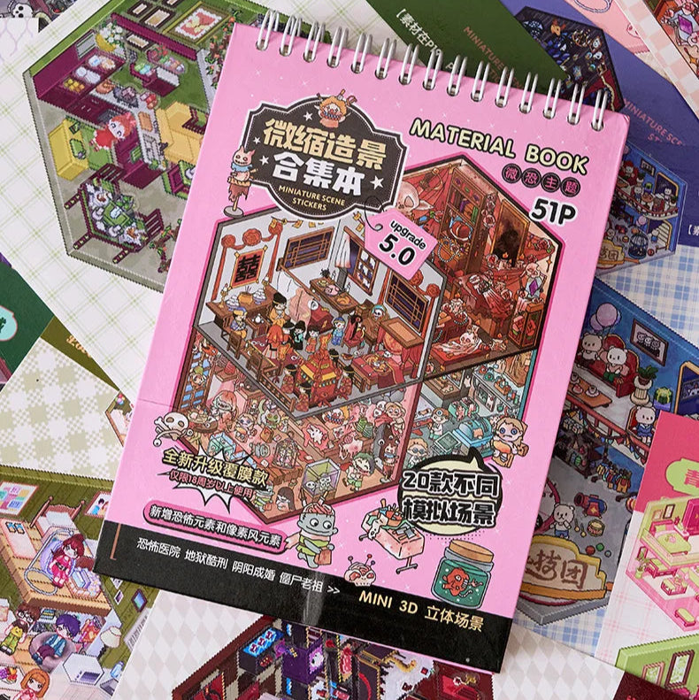 Pink Spooky Sticker Booklet (20 in 1)