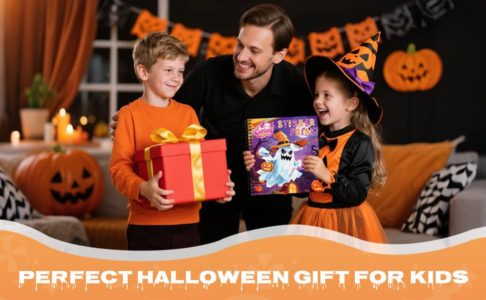 Haunted House Sticker Paint Book
