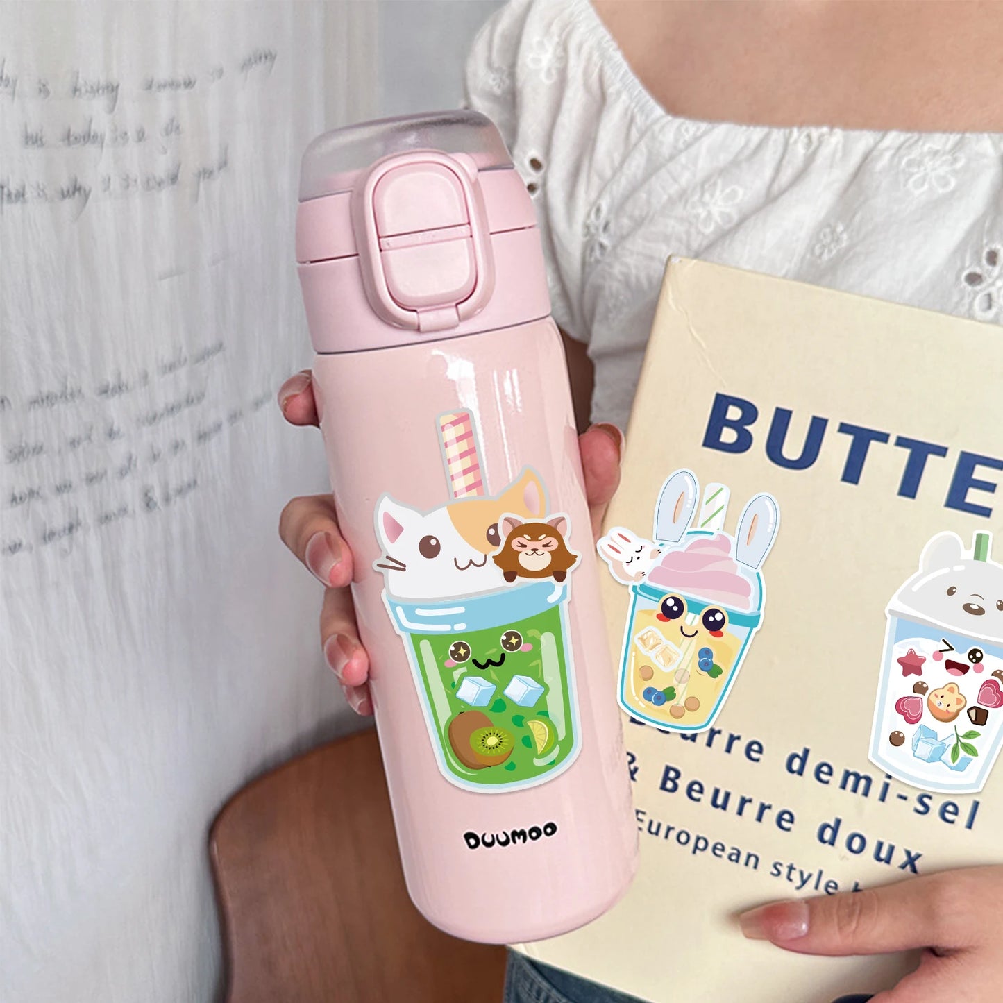 Bubble Tea Sticker Dress Up Set (8 pcs)