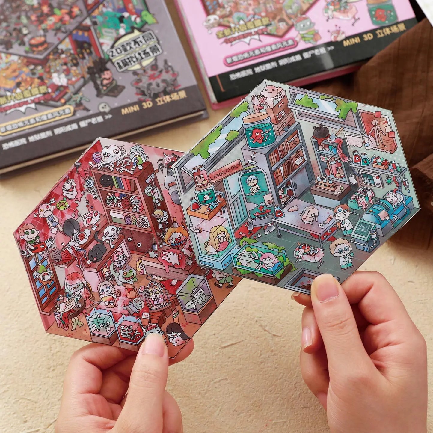 Pink Spooky Sticker Booklet (20 in 1)