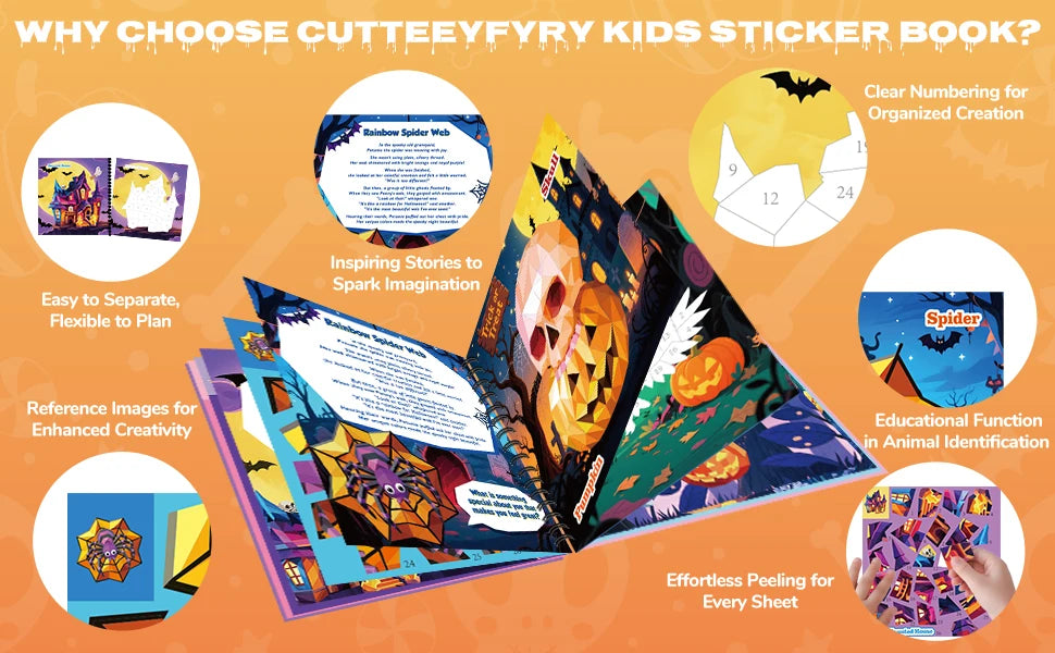 Witch Sticker Paint Book
