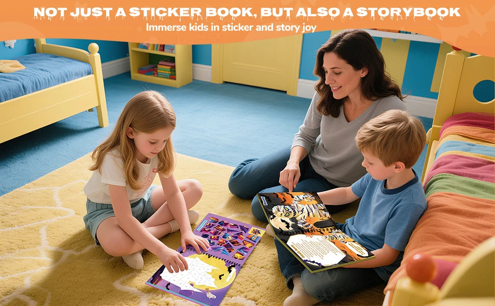 Ghost Sticker Paint Book