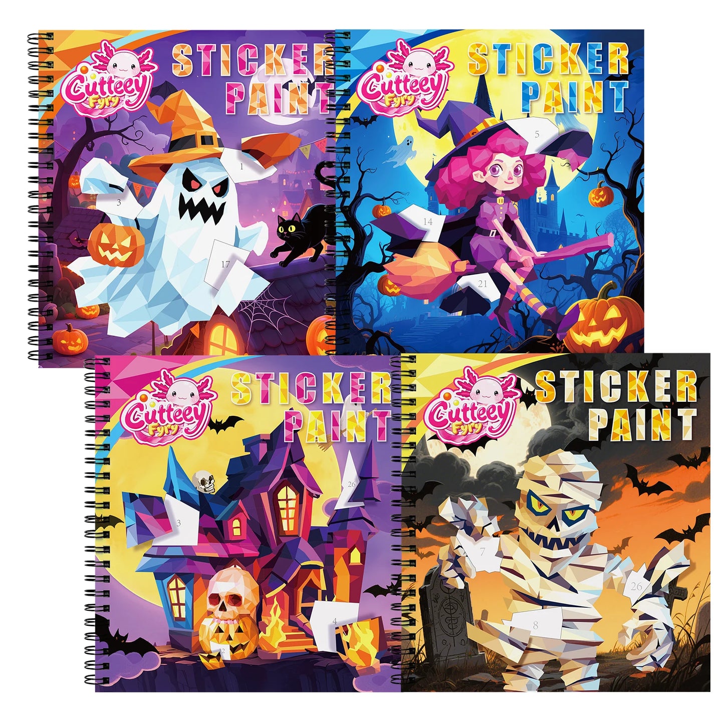 Witch Sticker Paint Book