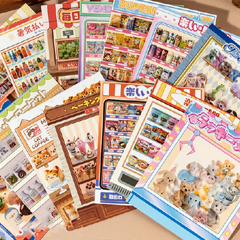 Vending Mini Sticker Booklet (8 in 1)