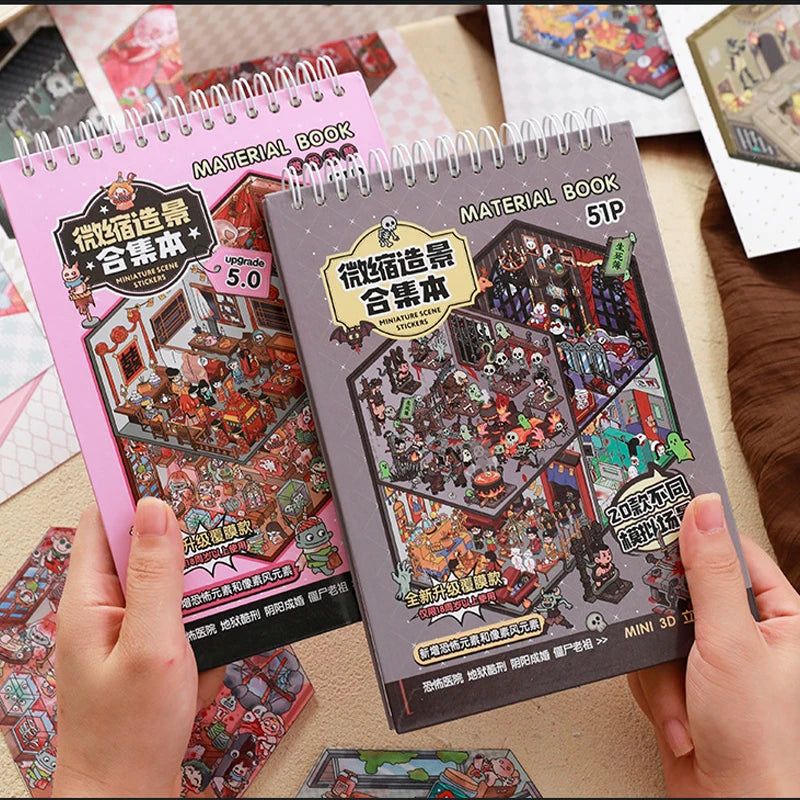 Pink Spooky Sticker Booklet (20 in 1)