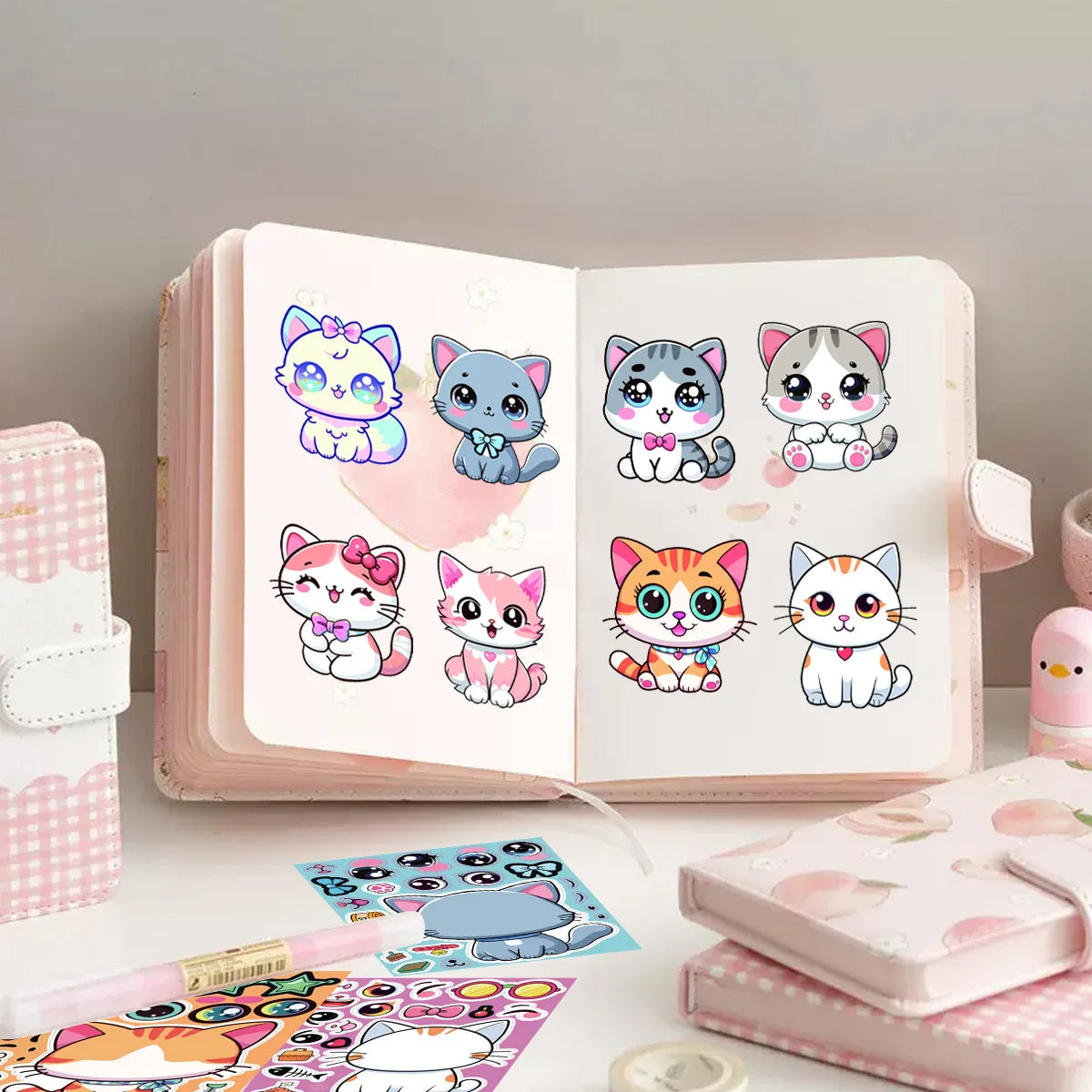 Cat Sticker Dress Up Set (8 pcs)