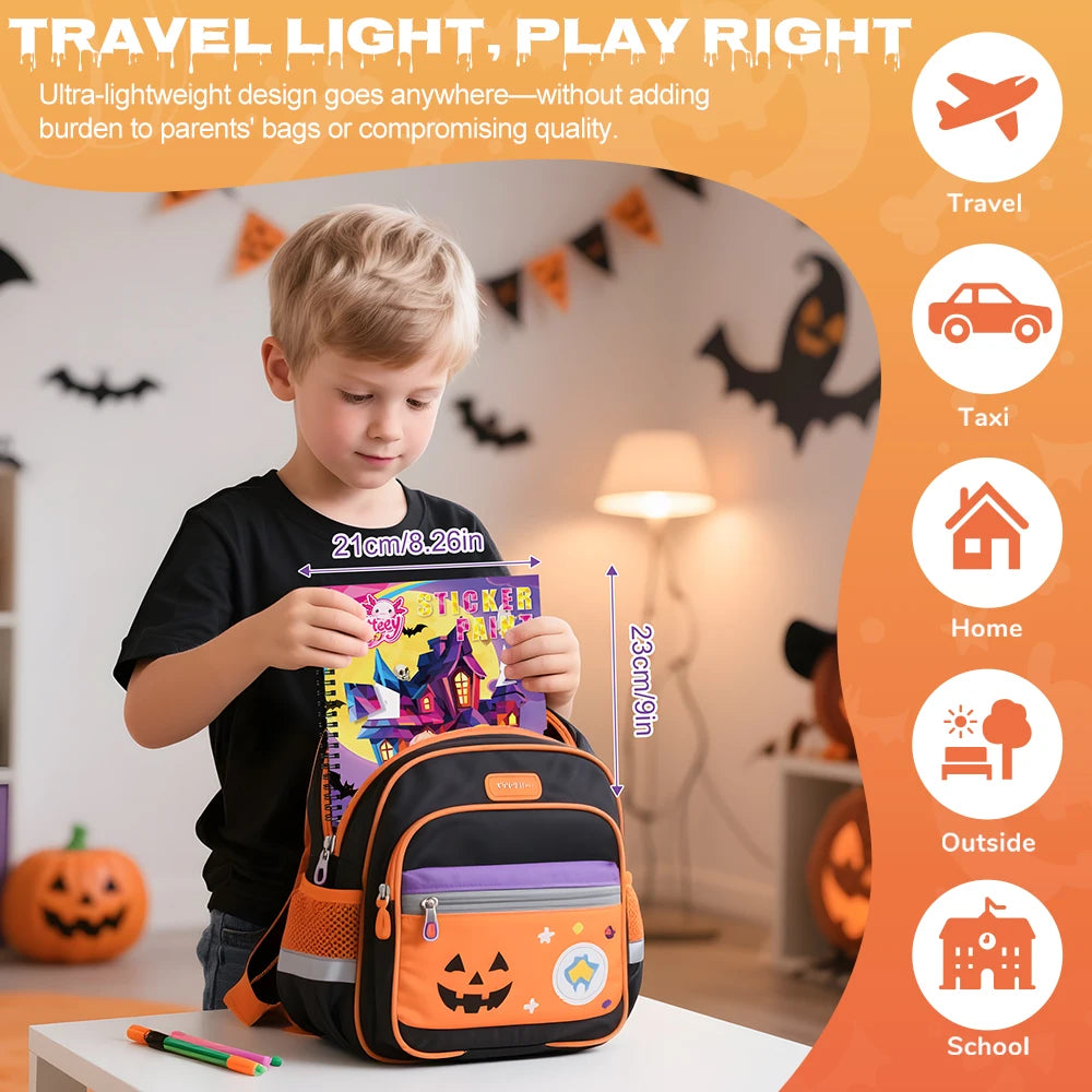 Haunted House Sticker Paint Book