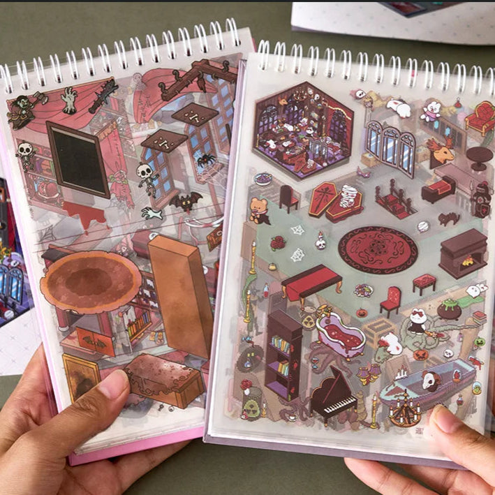 Pink Spooky Sticker Booklet (20 in 1)