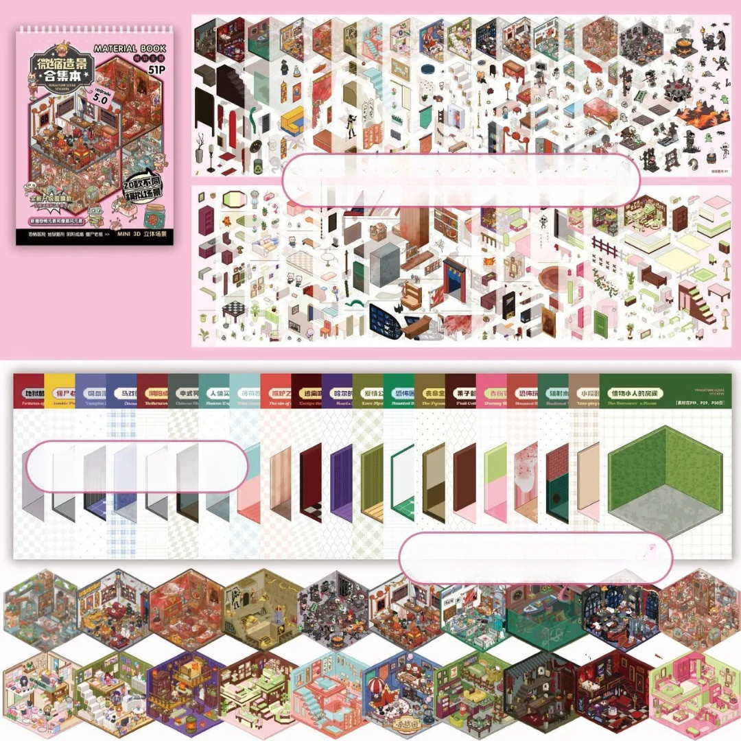 Pink Spooky Sticker Booklet (20 in 1)