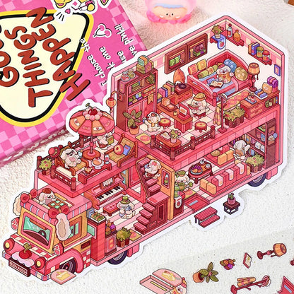 Bustling Bus Set (4 pcs)