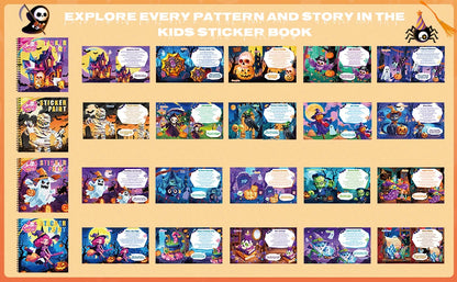 Witch Sticker Paint Book