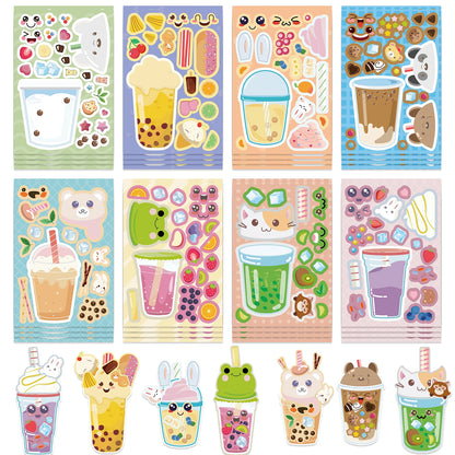 Bubble Tea Sticker Dress Up Set (8 pcs)