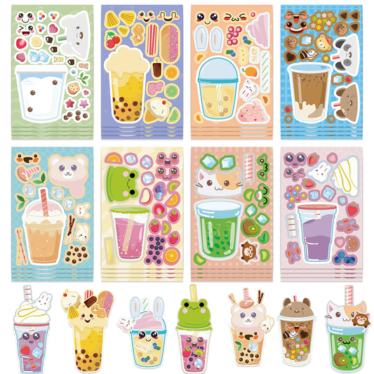 Bubble Tea Sticker Dress Up Set (8 pcs)