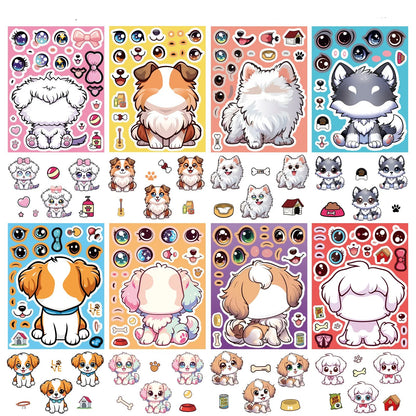 Dog Sticker Dress Up Set (8 pcs)