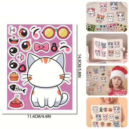 Cat Sticker Dress Up Set (8 pcs)