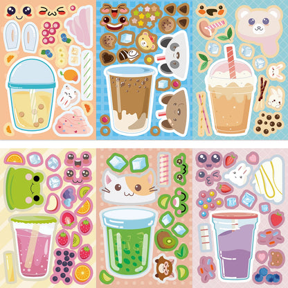 Bubble Tea Sticker Dress Up Set (8 pcs)