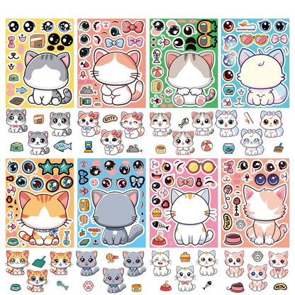 Cat Sticker Dress Up Set (8 pcs)