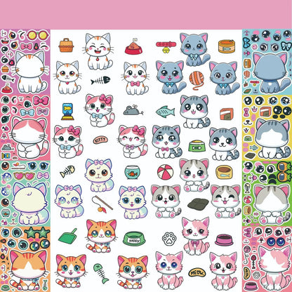 Cat Sticker Dress Up Set (8 pcs)