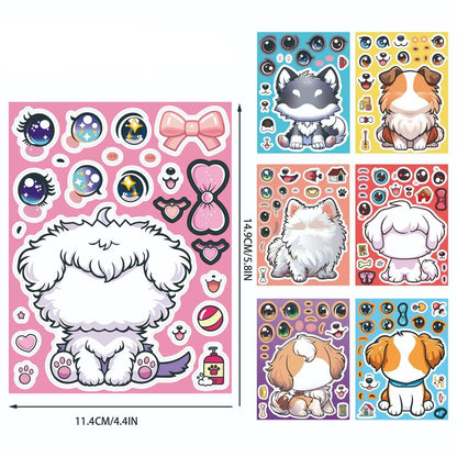 Dog Sticker Dress Up Set (8 pcs)