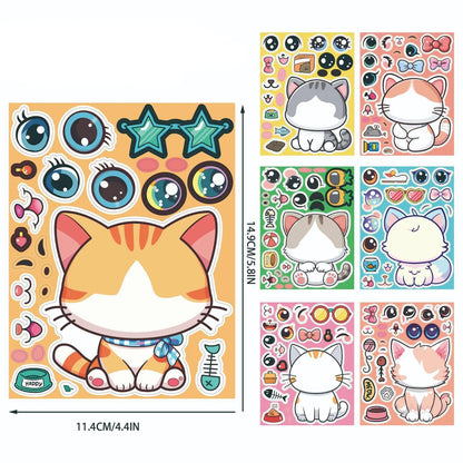 Cat Sticker Dress Up Set (8 pcs)