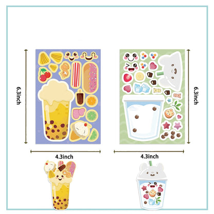 Bubble Tea Sticker Dress Up Set (8 pcs)