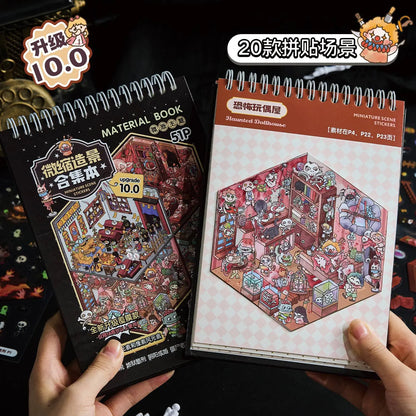 Black Spooky Sticker Booklet (20 in 1)