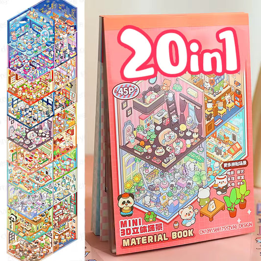 Pink Sticker Booklet (20 in 1)