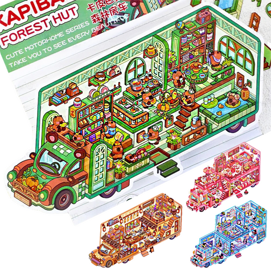 Bustling Bus Set (4 pcs)