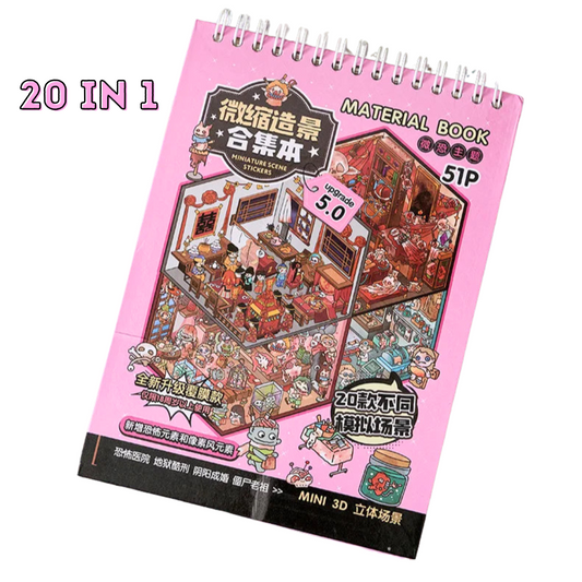 Pink Spooky Sticker Booklet (20 in 1)