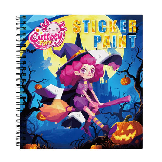 Witch Sticker Paint Book