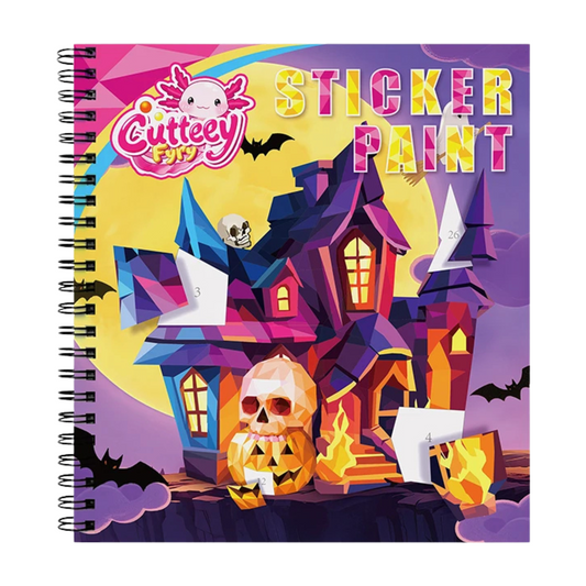Haunted House Sticker Paint Book