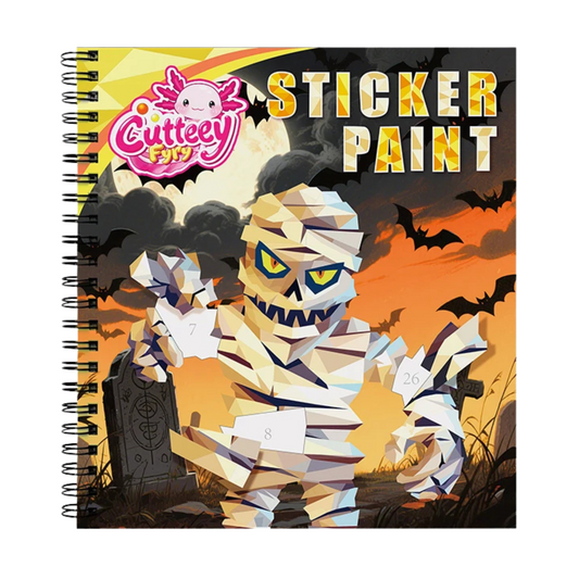 Mummy Sticker Paint Book